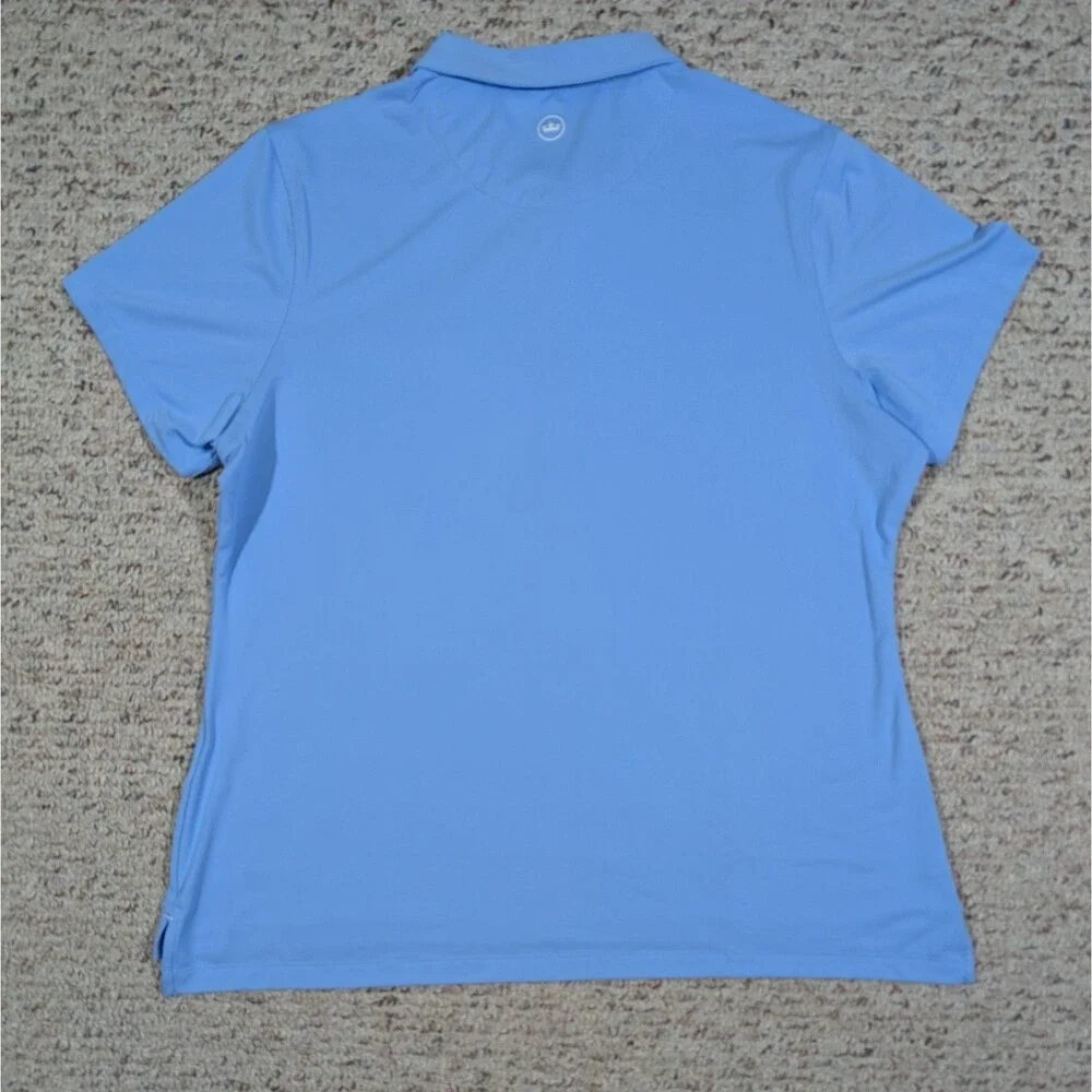 Peter Millar Houston Open Golf Polo Shirt UPF 50+ Womens XL Blue Short Sleeve - Picture 6 of 6